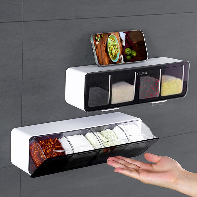 Kitchen Wall-Mounted Seasoning Box - WaeW