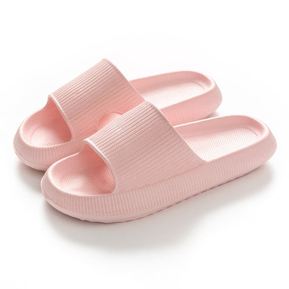 Women And Men Thick Platform Cloud Slippers - WaeW