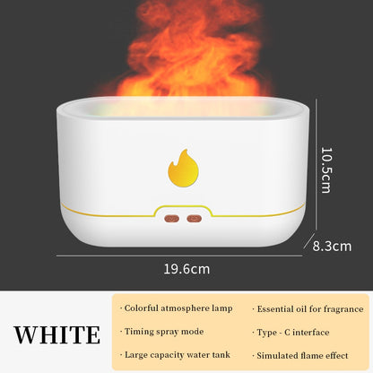 Ultrasonic Humidifier - Essential Oil Diffuser Simulation Flame - WaeW