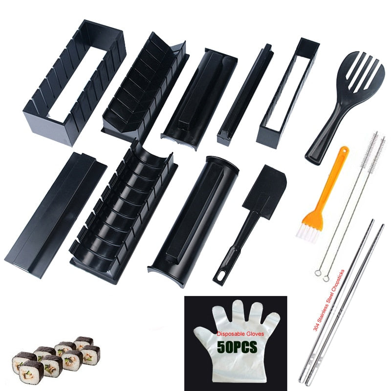 11 Pcs-Set Sushi Maker Equipment Kit - WaeW