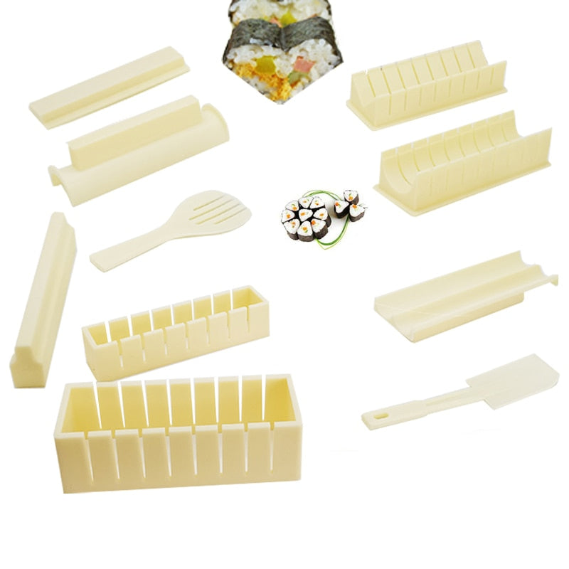 11 Pcs-Set Sushi Maker Equipment Kit - WaeW