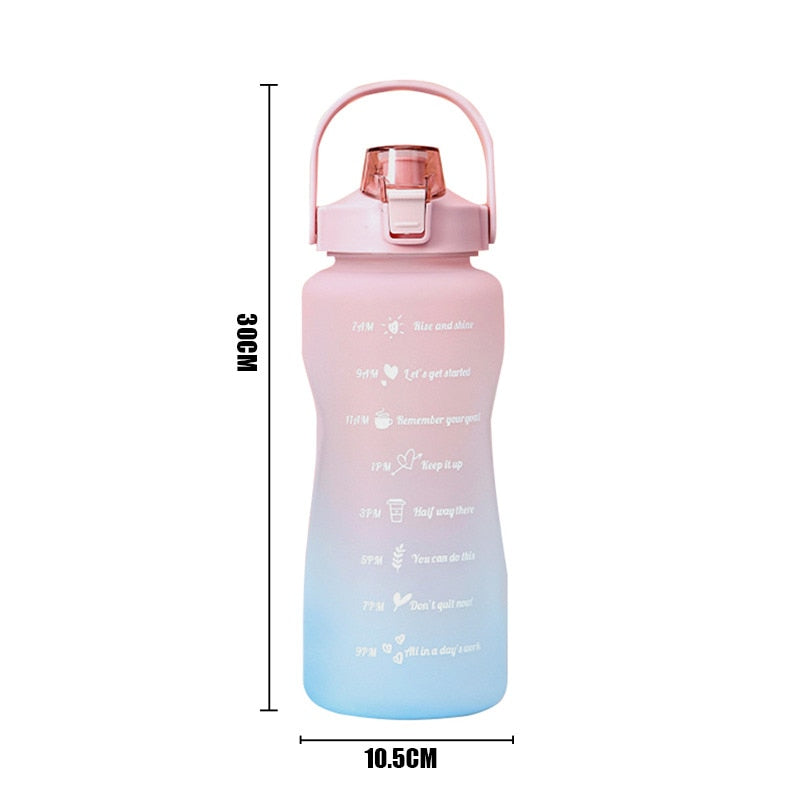 Motivational Water Bottle 2 Liters - WaeW