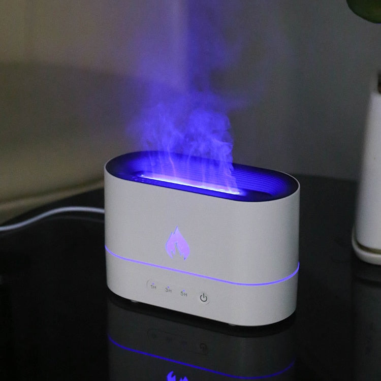 Ultrasonic Humidifier - Essential Oil Diffuser Simulation Flame - WaeW