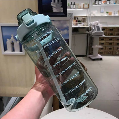 Motivational Water Bottle 2 Liters - WaeW