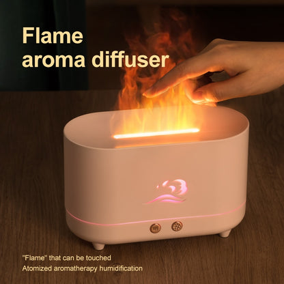 Ultrasonic Humidifier - Essential Oil Diffuser Simulation Flame - WaeW