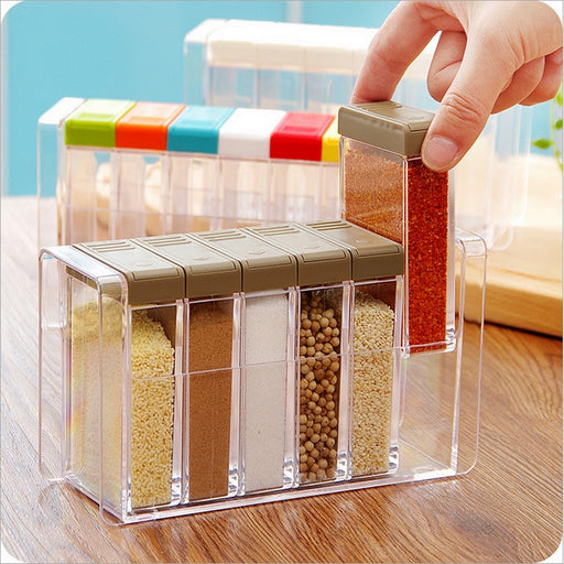 Transparent Spice Jar Set - WaeW