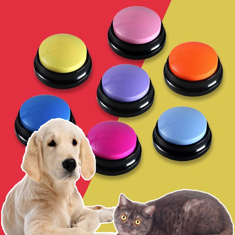 Recordable Talking Pet Button Toy - WaeW