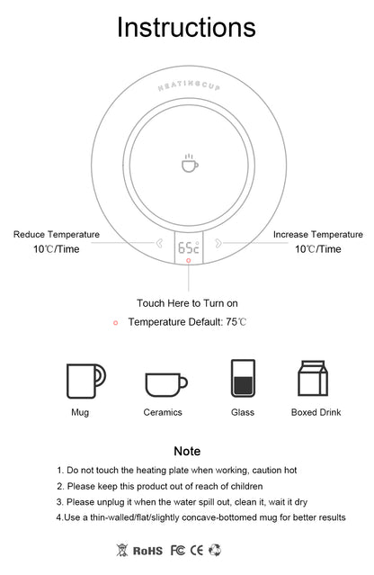 Creative Coffee Tea Mug Warmer Pad - WaeW