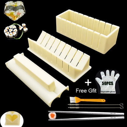 11 Pcs-Set Sushi Maker Equipment Kit - WaeW