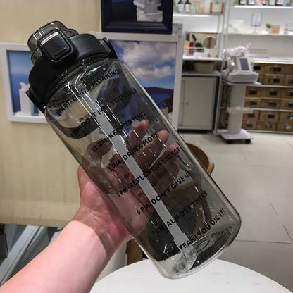 Motivational Water Bottle 2 Liters - WaeW