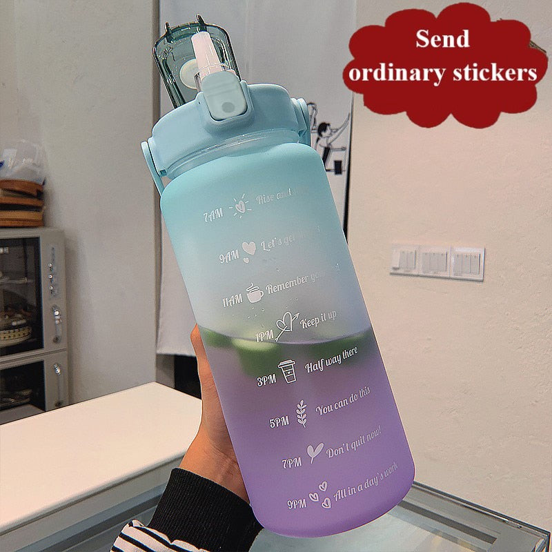 Motivational Water Bottle 2 Liters - WaeW